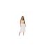 Womens/ladies Crossover Ribbed Fitted Crop Top Lime Missy Empire-1