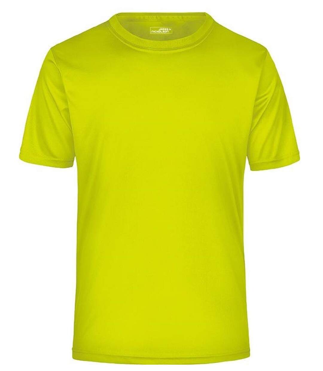 t-shirt respirant JN358 - jaune acide - col rond - Homme