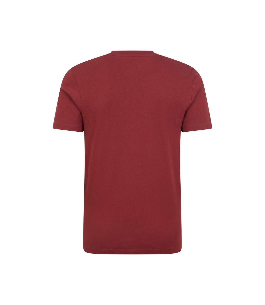 Mens Linear Organic T-shirt Dark Burgundy Mountain Warehouse-2