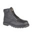 Mens padded safety toe cap boots black Grafters