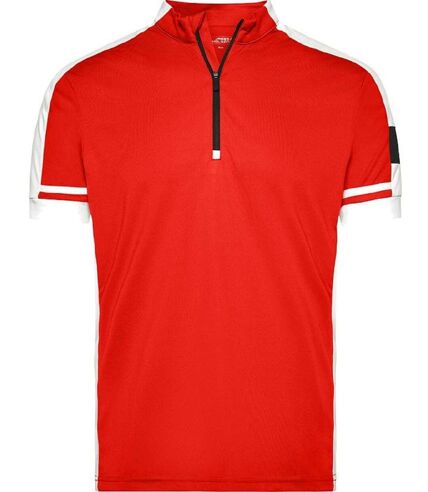 maillot cycliste - homme - JN452 - rouge