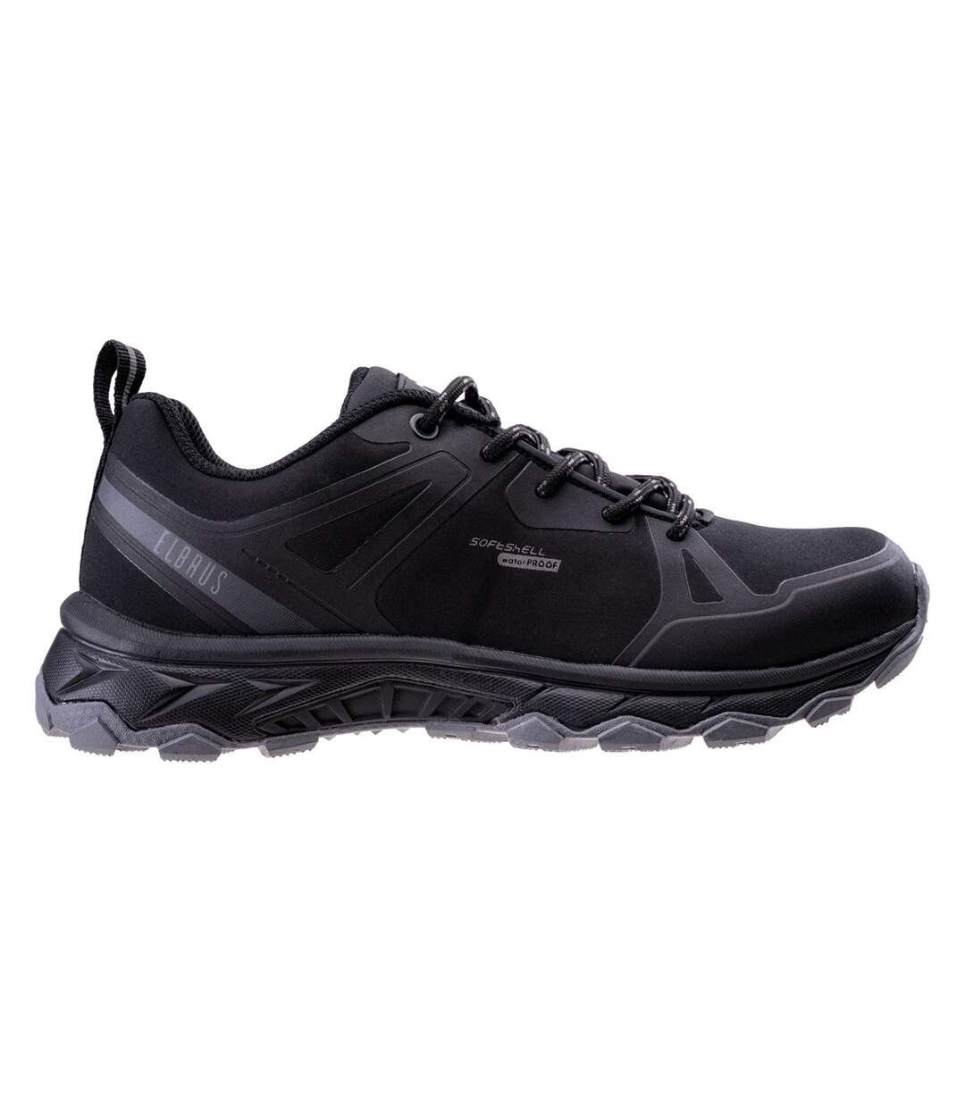 Womens/ladies wesko waterproof walking shoes black Elbrus-3