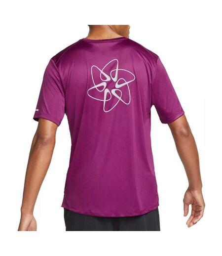 T-shirt Violet Homme Nike Miler - L