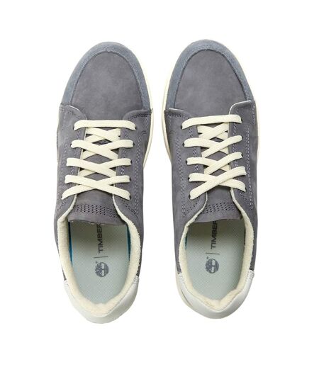 Womens/ladies Leather Trainers Purple Timberland