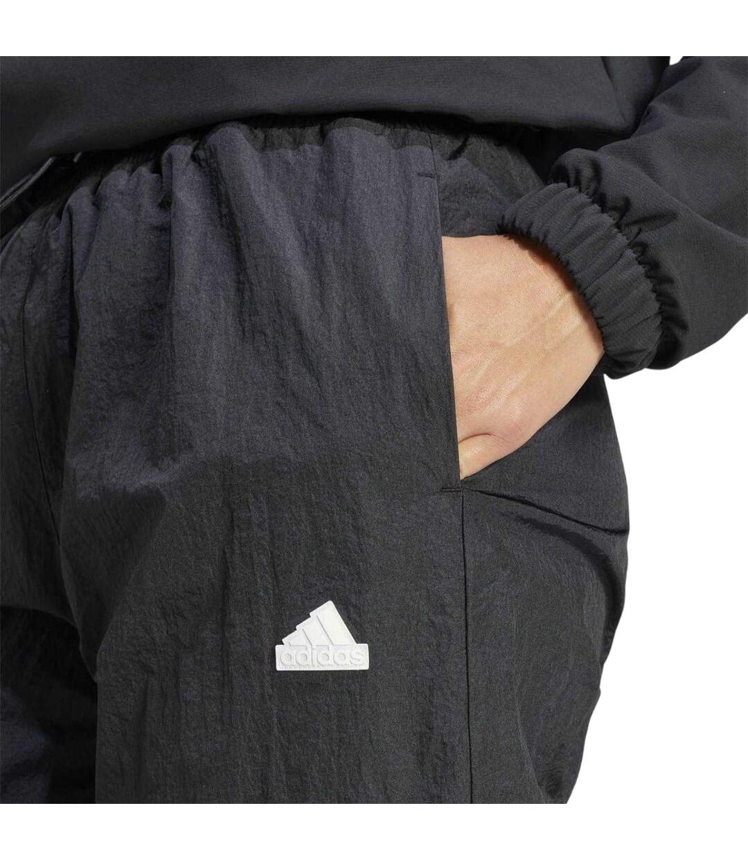 Pantalon À Poches Motif/style Trèfle Essential Femme Noir Adidas-3