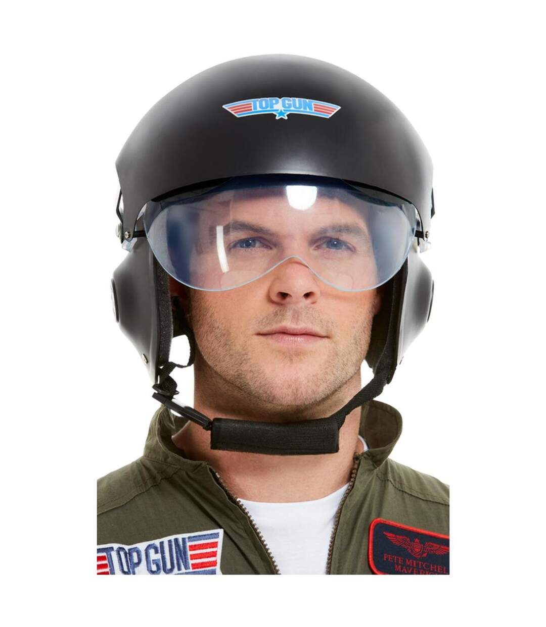 Casque deluxe homme noir Top Gun-1