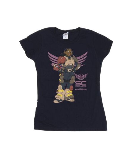 Disney T-Shirt coton Lightyear Izzy Star Command Femme/Ladies (Bleu marine) - UTBI29183