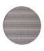 Tapis Rond Imprimé Sishu 200cm Gris-1