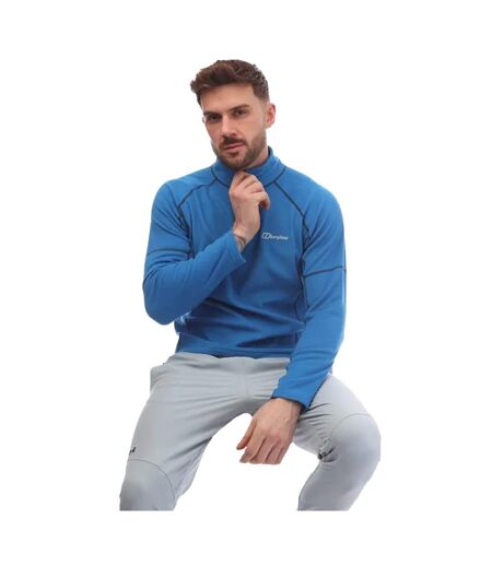 Mens Cuerden Half Zip Fleece Top Blue Berghaus