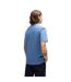Mens Logo Printed Cotton Jersey T-shirt Blue Hugo-2