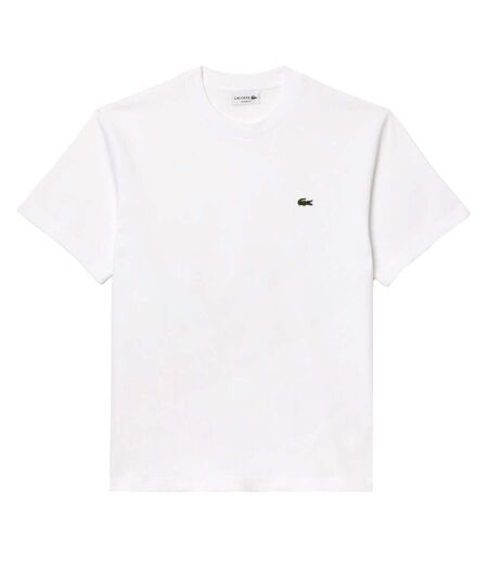 Mens Embroidered Logo T-shirt White Lacoste