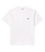 Mens Embroidered Logo T-shirt White Lacoste-2