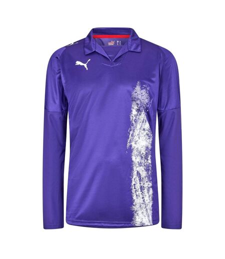 Mens Esito Ii Contrast Long-sleeved Football Jersey Purple Puma