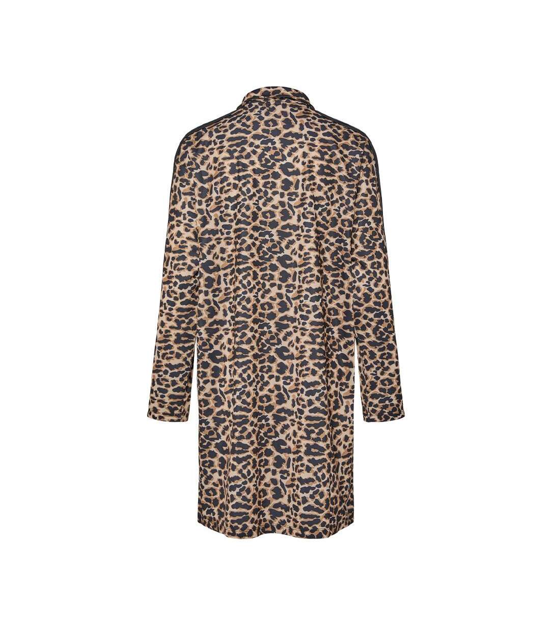 Robe noire/marron femme pieces grace-2