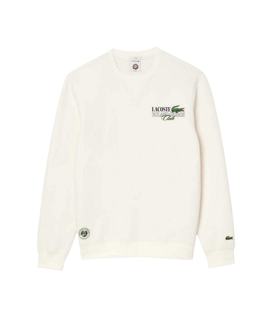 Sweat Roland Garros Edition Adulte Crème Lacoste-1