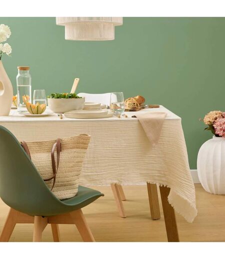 Nappe en Gaze de Coton Vela 150x250cm Blanc Chaud