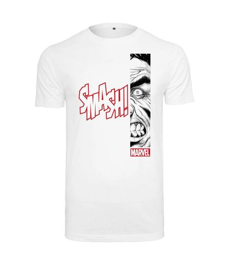 T-shirt Homme En Colère Blanc Hulk