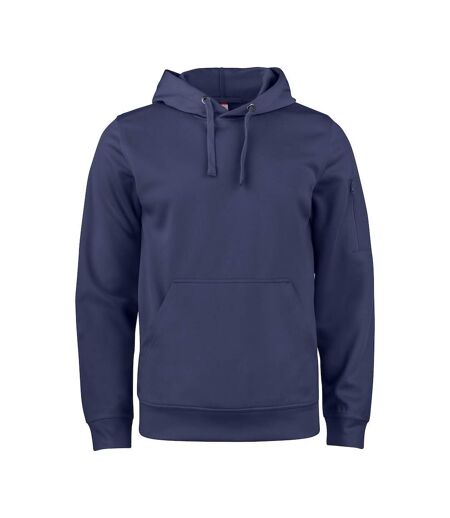 Sweat À Capuche Basic Adulte Bleu Marine Foncé Clique
