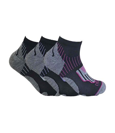 3 Paires Chaussettes Cyclisme Femme Sport Basses