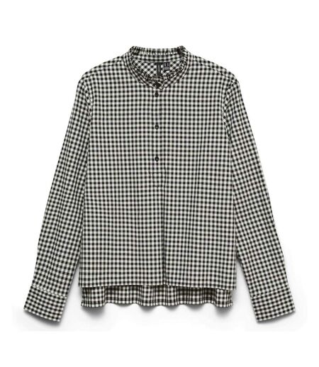 Chemise à carreaux blanc/noir femme vero moda sicely