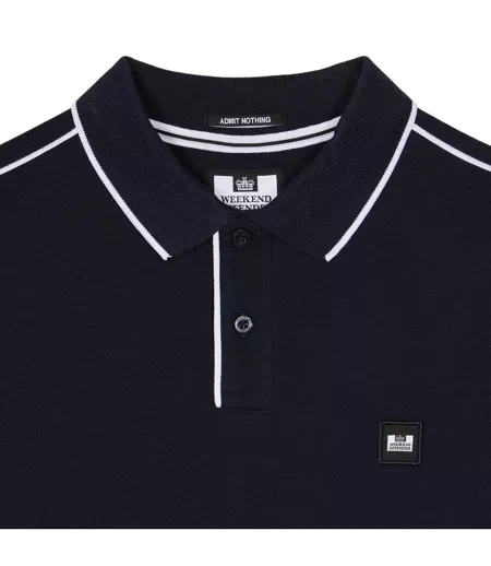Polo Astola Homme Bleu Marine Blanc Weekend Offender