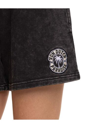 Short femme uni acid wash lien de serrage et patch côté Palm Paradise Vondutch