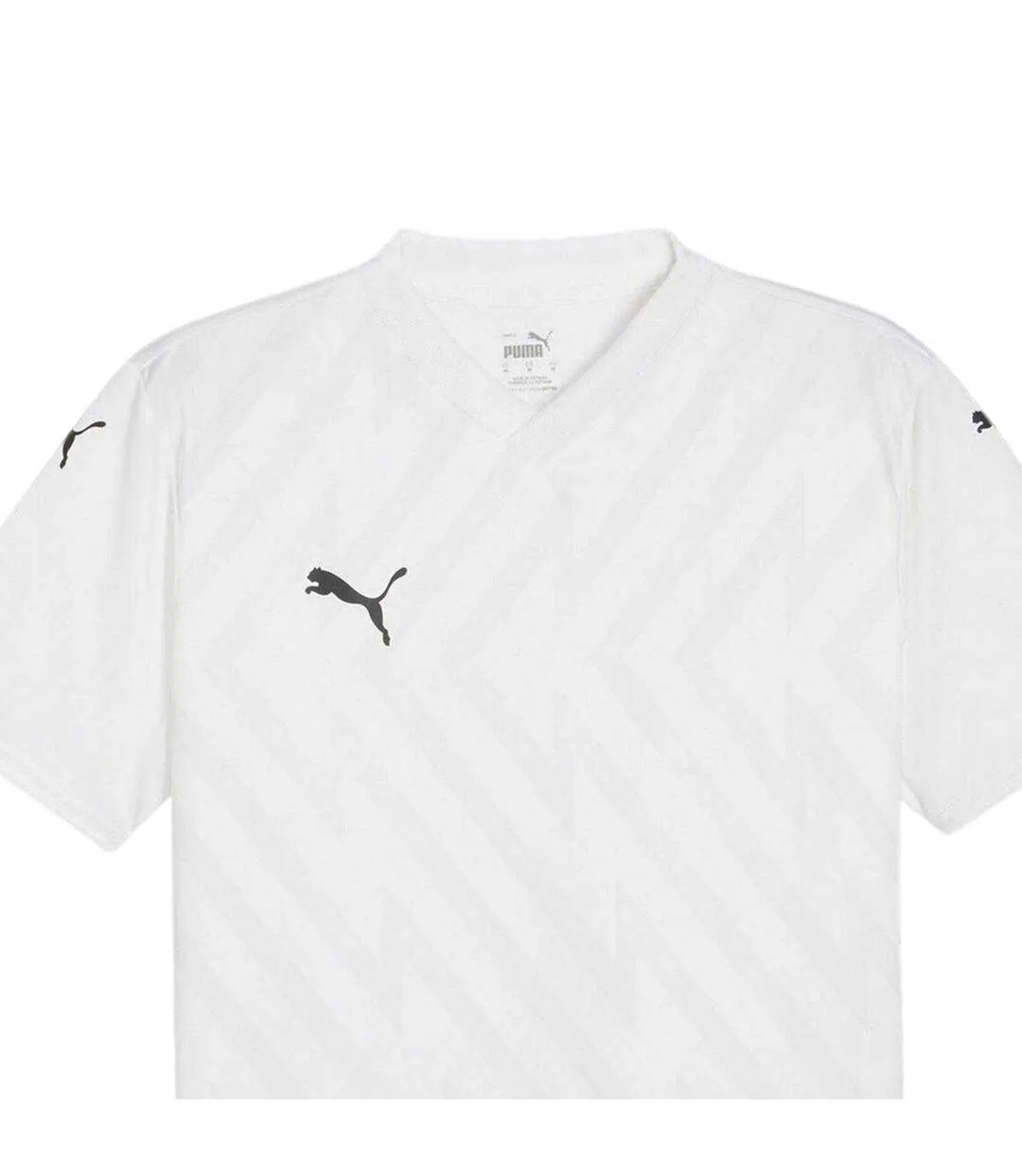 Mens Teamglory Jersey T-shirt White Black Grey Puma-3