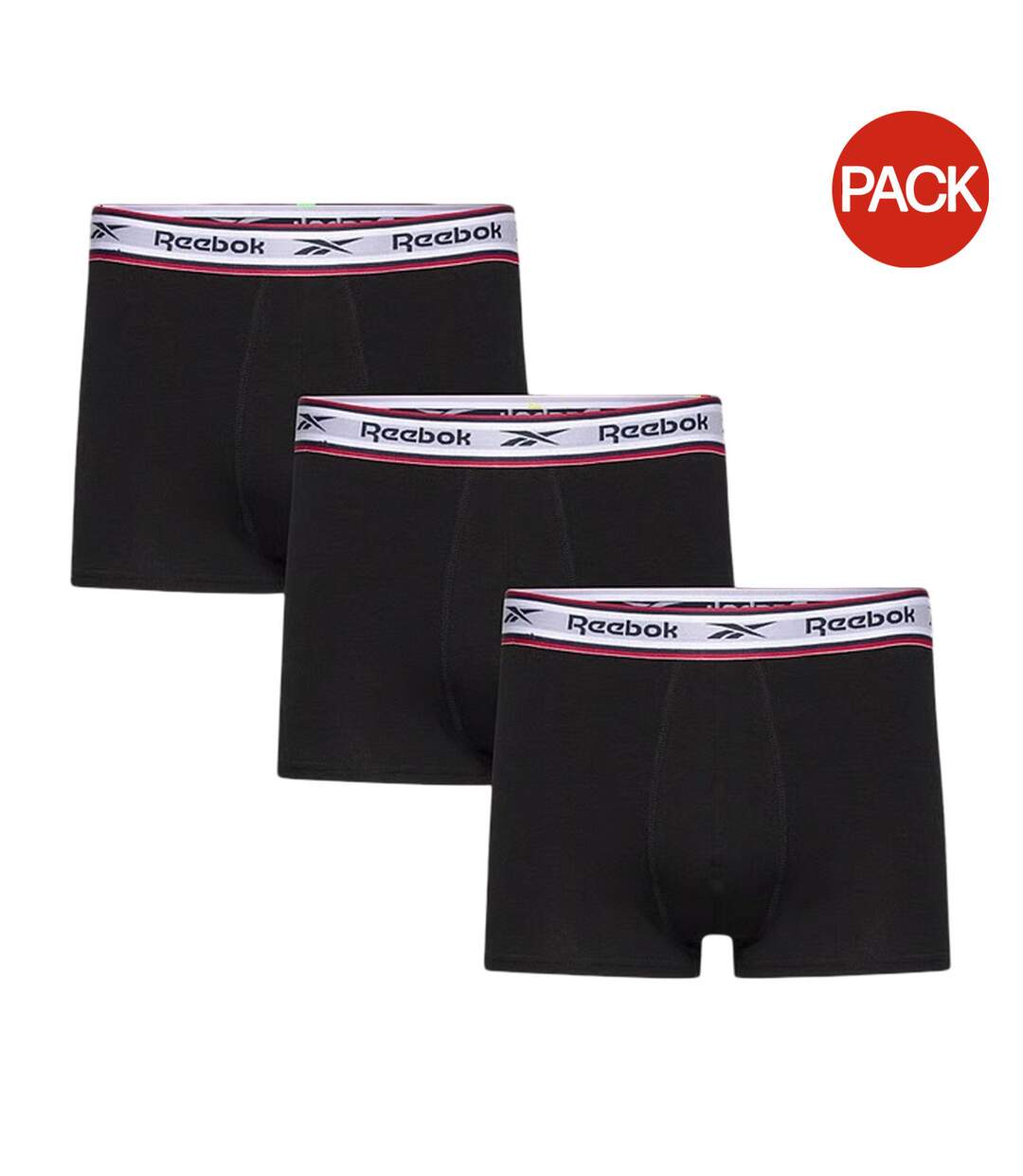 Lot De 3  Boxers Homme Noir Reebok-1