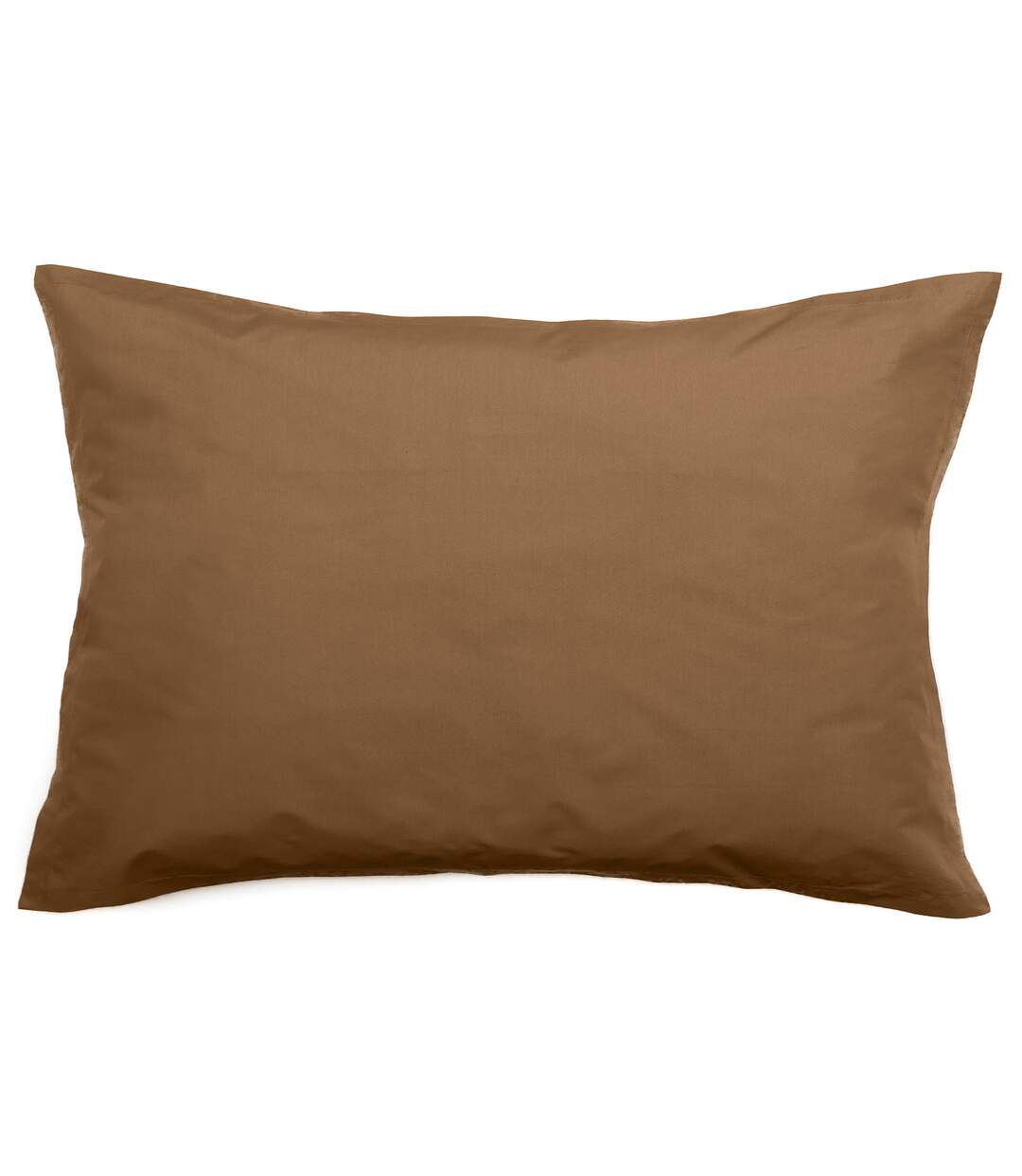 Taie d'oreiller uni percale de coton MANOIR-1
