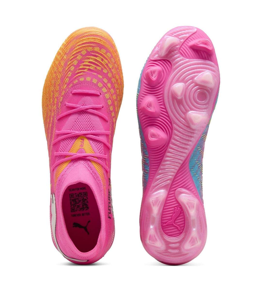 Mens Future 8 Match Firm Ground Football Boots Pink Potion Puma-3