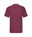 Mens valueweight t-shirt burgundy Fruit of the Loom