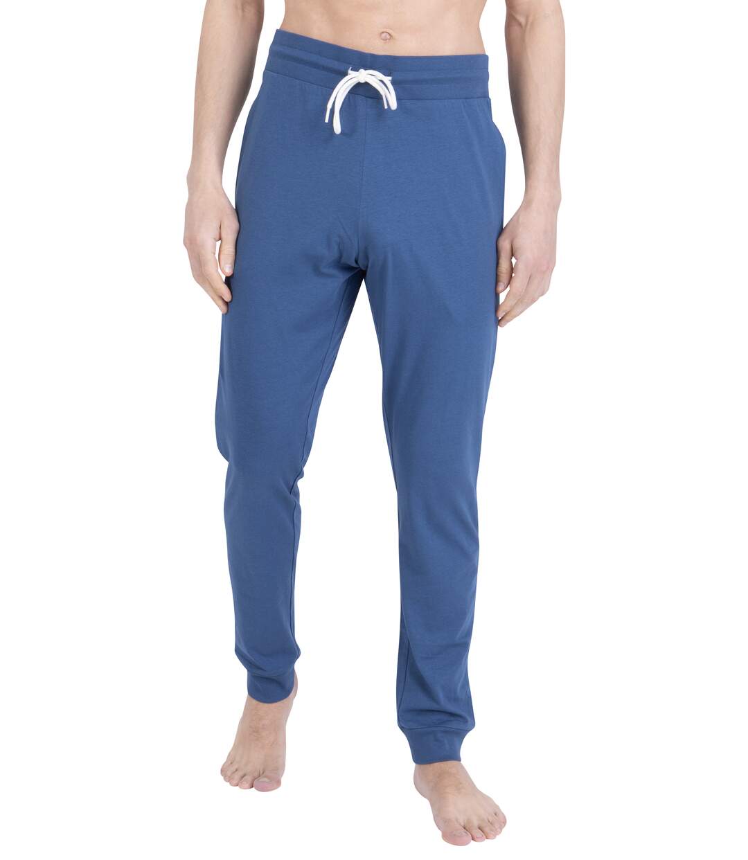 Pyjama long col rond homme Waffle Athena-3