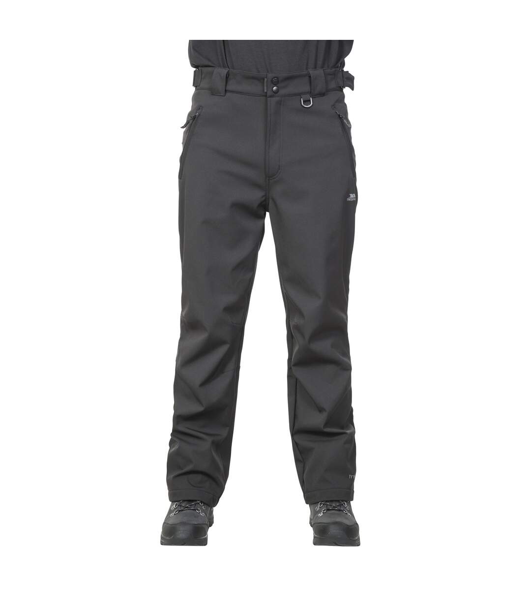 Trespass Mens Hemic Water Resistant Softshell Pants (Black)