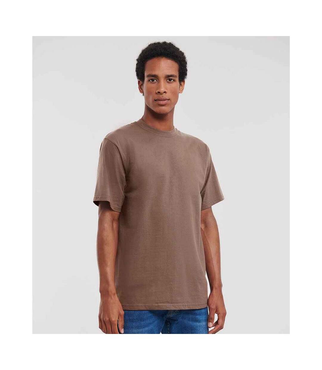 T-shirt homme café Russell