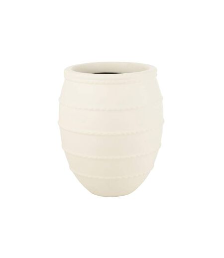 Cache-Pot en Terre Cuite Theron 70cm Blanc