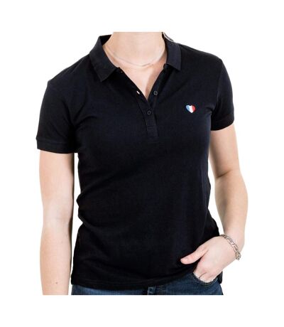 Polo noir femme teddy smith piloco - m
