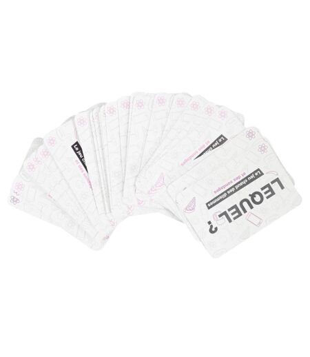 Jeu de 50 Cartes Dilemme 9cm Blanc & Noir