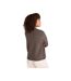 Womens/ladies Fluffy Jumper Brown Animal-3