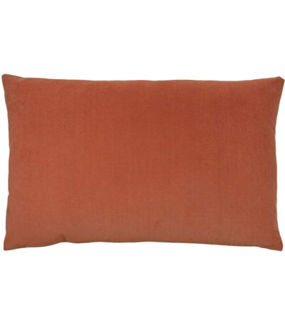 Furn - Housse de coussin CONTRA (Rouge orangé / Blanc cassé) (Taille unique) - UTRV2186