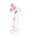 Brosse Nettoyante Visage 2 Têtes 17cm Blanc-3