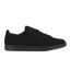 Mens Leyton Leather Flat Trainers Black Lonsdale-1