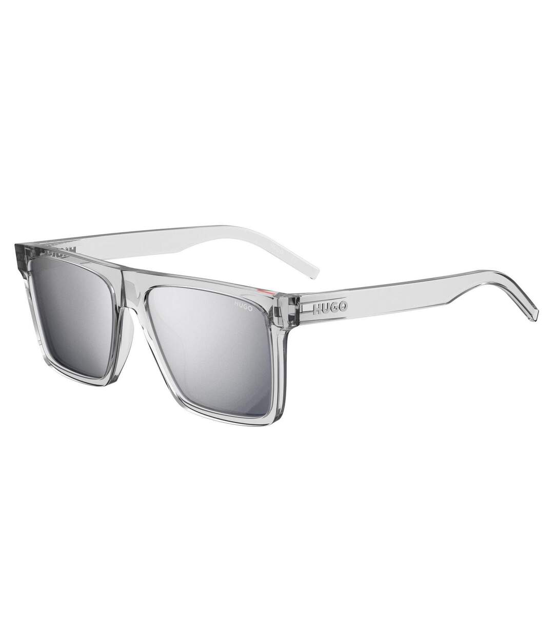 Mens Rectangle Sunglasses One Size Crystal Hugo-1