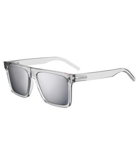 Mens Rectangle Sunglasses One Size Crystal Hugo