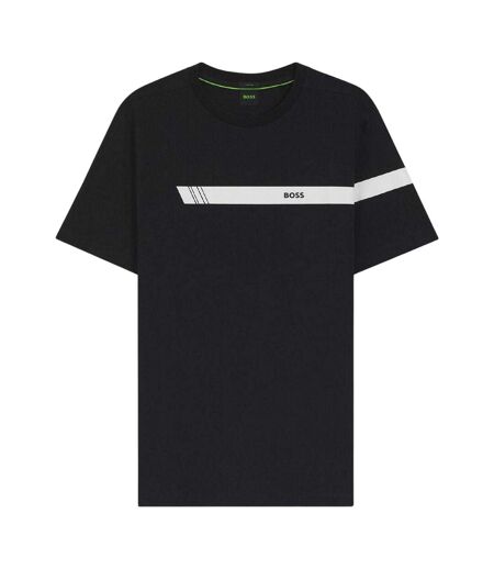 Mens Colour Stripe Regular T-shirt Dark Blue Boss