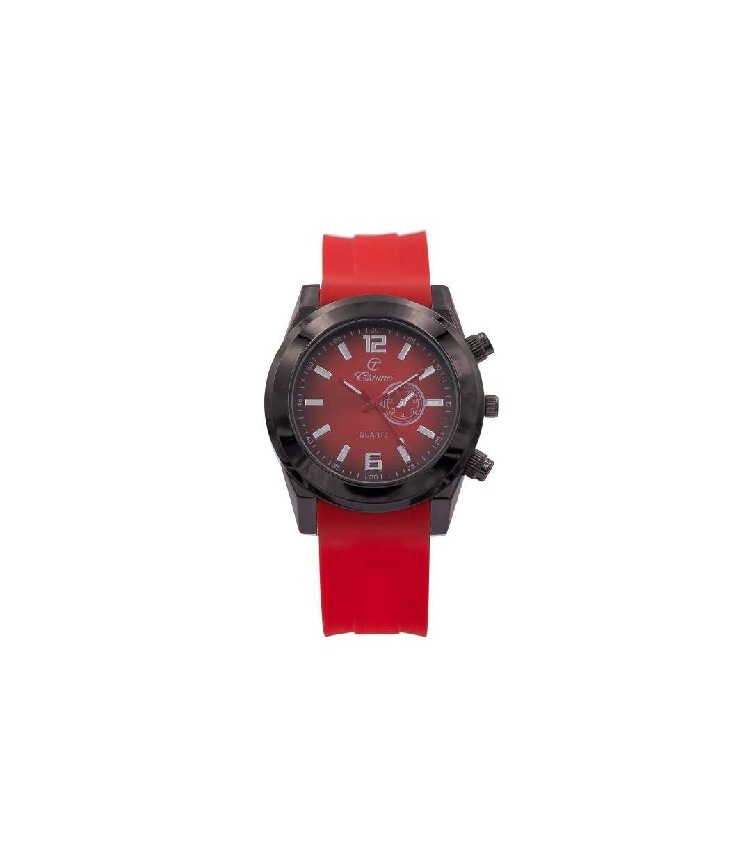 Belle Montre Homme Silicone Rouge CHTIME