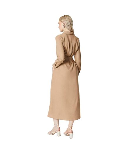 Robe chemisier utility femme brun-beige Principles