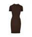 Robe T-shirt Motif/style Côtelé Femme Marron Urban Classics-2