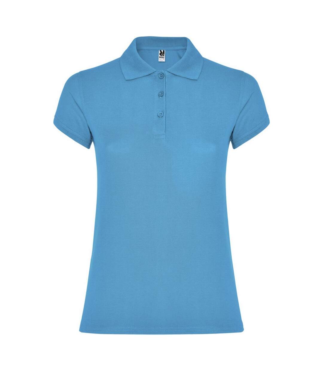 Polo star femme turquoise vif Roly