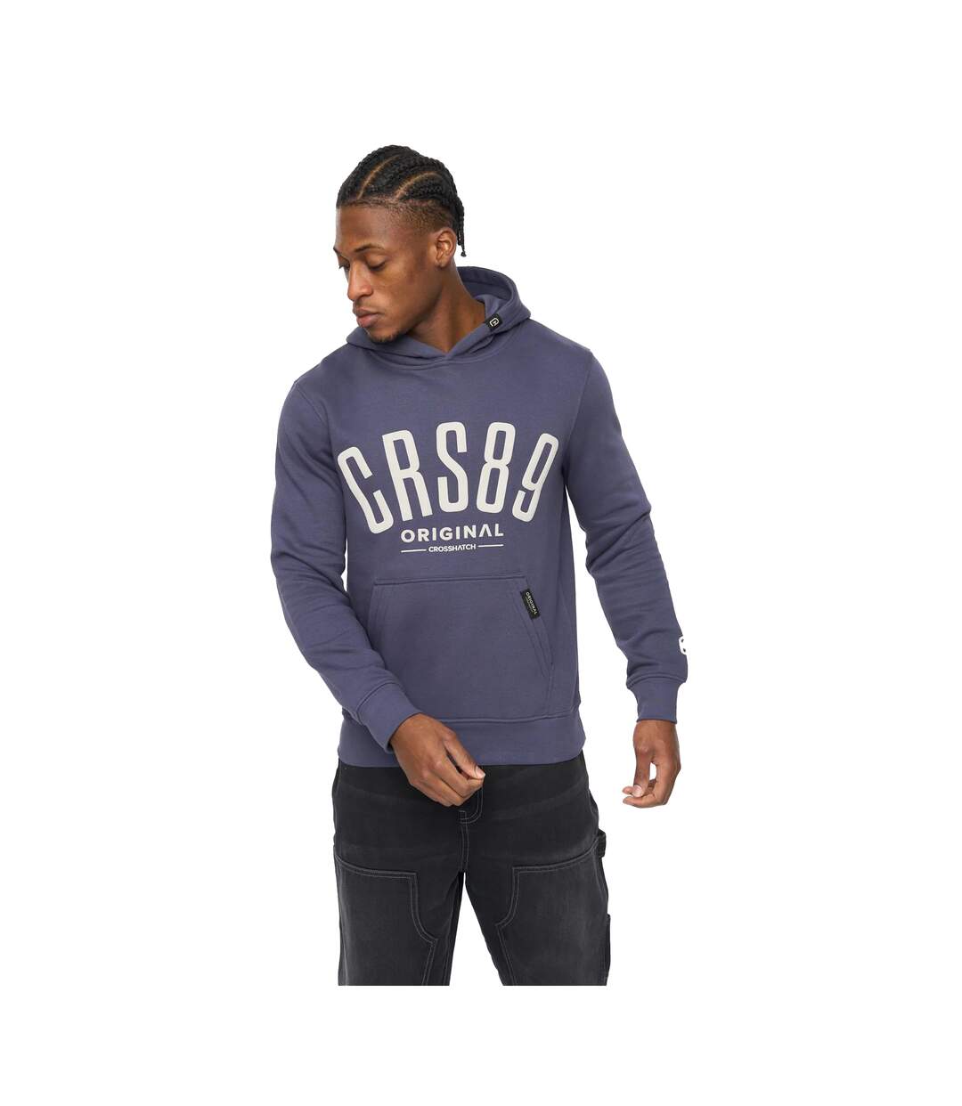 Sweat À Capuche Hallfell Homme Bleu Marine Crosshatch-2
