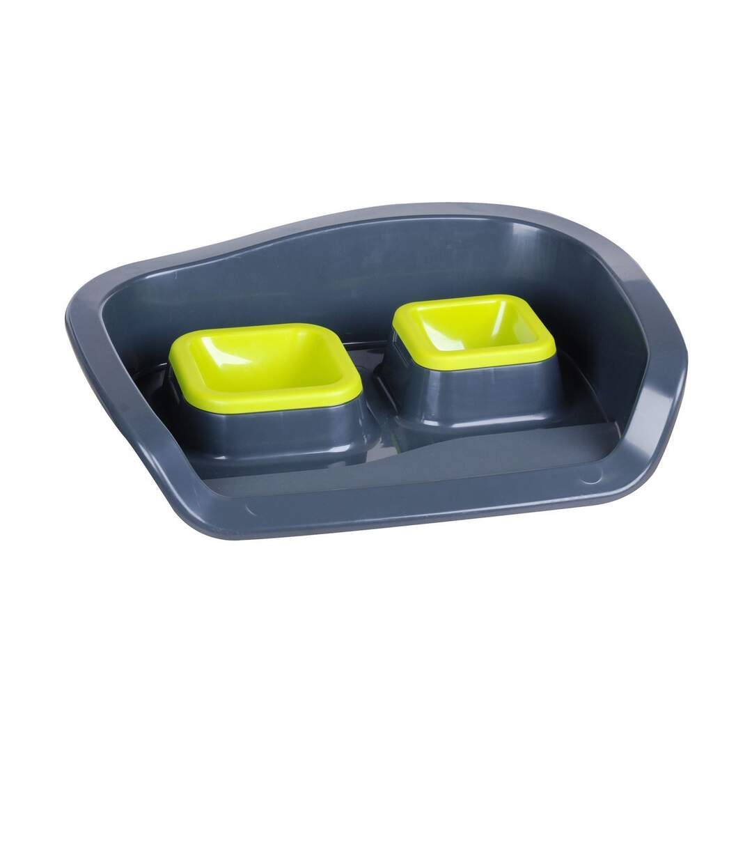 Double gamelle avec plateau pour chien et chat